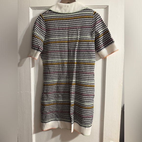 ✨ Anthropologie Buttondown Sweater Shift Mini Dress Sz M - Picture 9 of 10